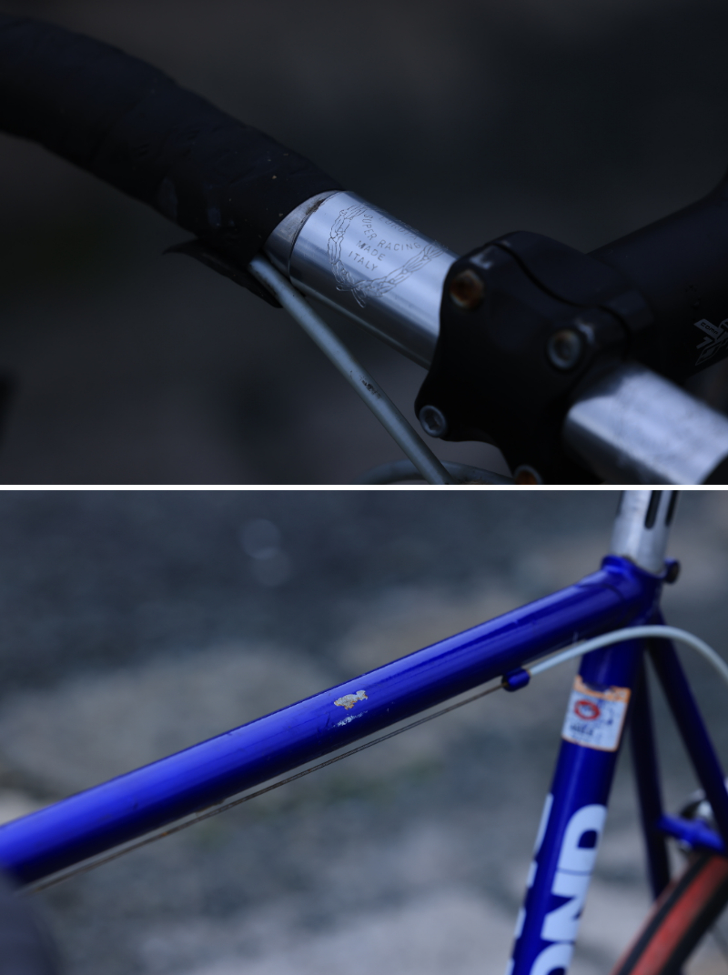 【送料無料人気】(A34) DIAMOND ダイヤモンド ヴィンテージ自転車 ブルー ヨーロッパ直輸入 ロードバイク ドロップハンドル ブレーキシューなし A34 560mm～