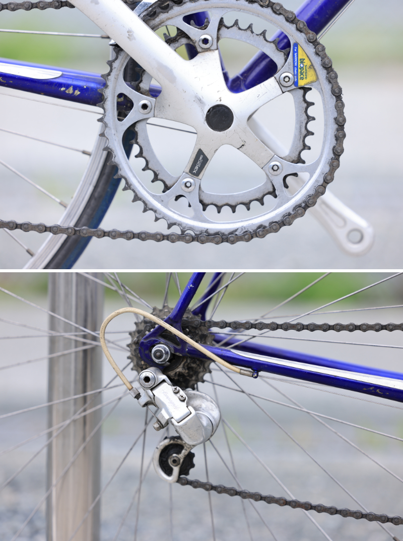 限定30％OFF(B02) CHESINI ヴィンテージ自転車 ブルー ネイビー バイオレット ロードバイク ドロップハンドル ヨーロッパ直輸入 B02 560mm～